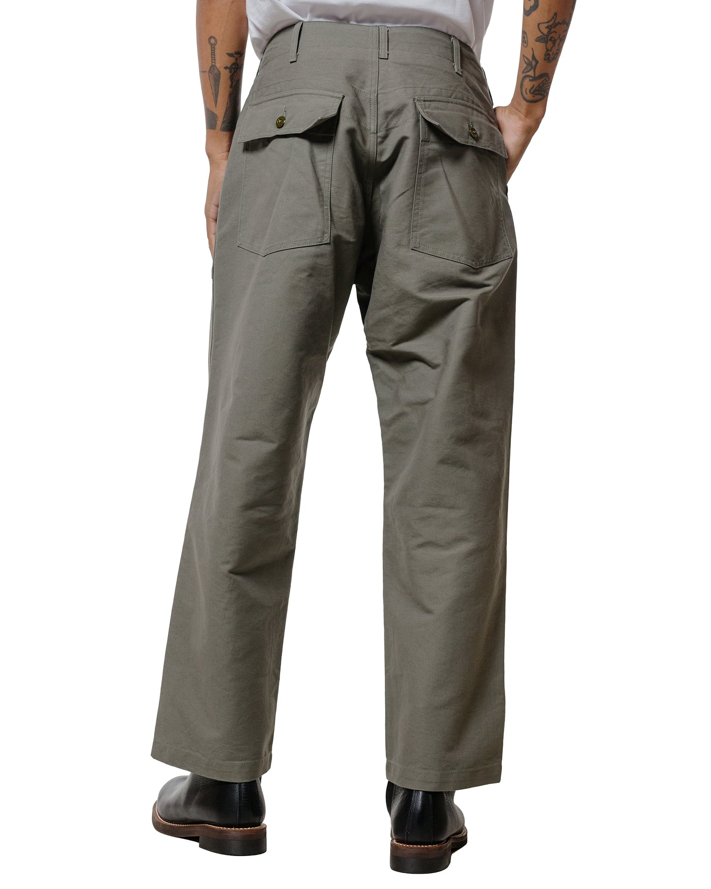 lost & found Engineered Garments Engineered Garments Fatigue Pant Olive Cotton Double Cloth