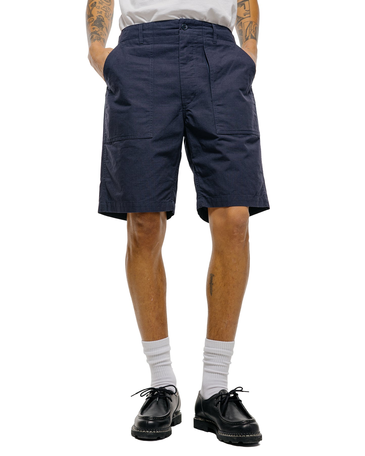 lost & found Engineered Garments Engineered Garments Fatigue Short Dark Navy Cotton Ripstop