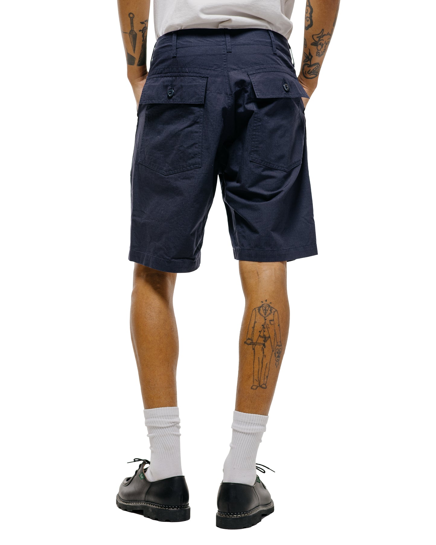 lost & found Engineered Garments Engineered Garments Fatigue Short Dark Navy Cotton Ripstop