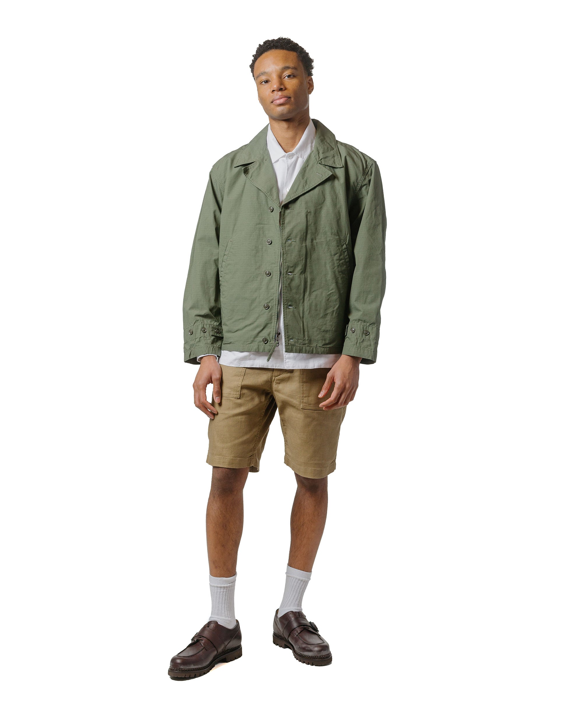 lost & found Engineered Garments Engineered Garments Fatigue Short Khaki CL Java Cloth