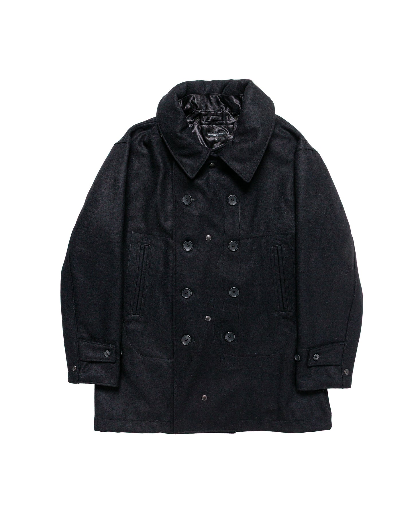 lost & found Engineered Garments Engineered Garments Fireman Jacket Black 24oz Wool Melton