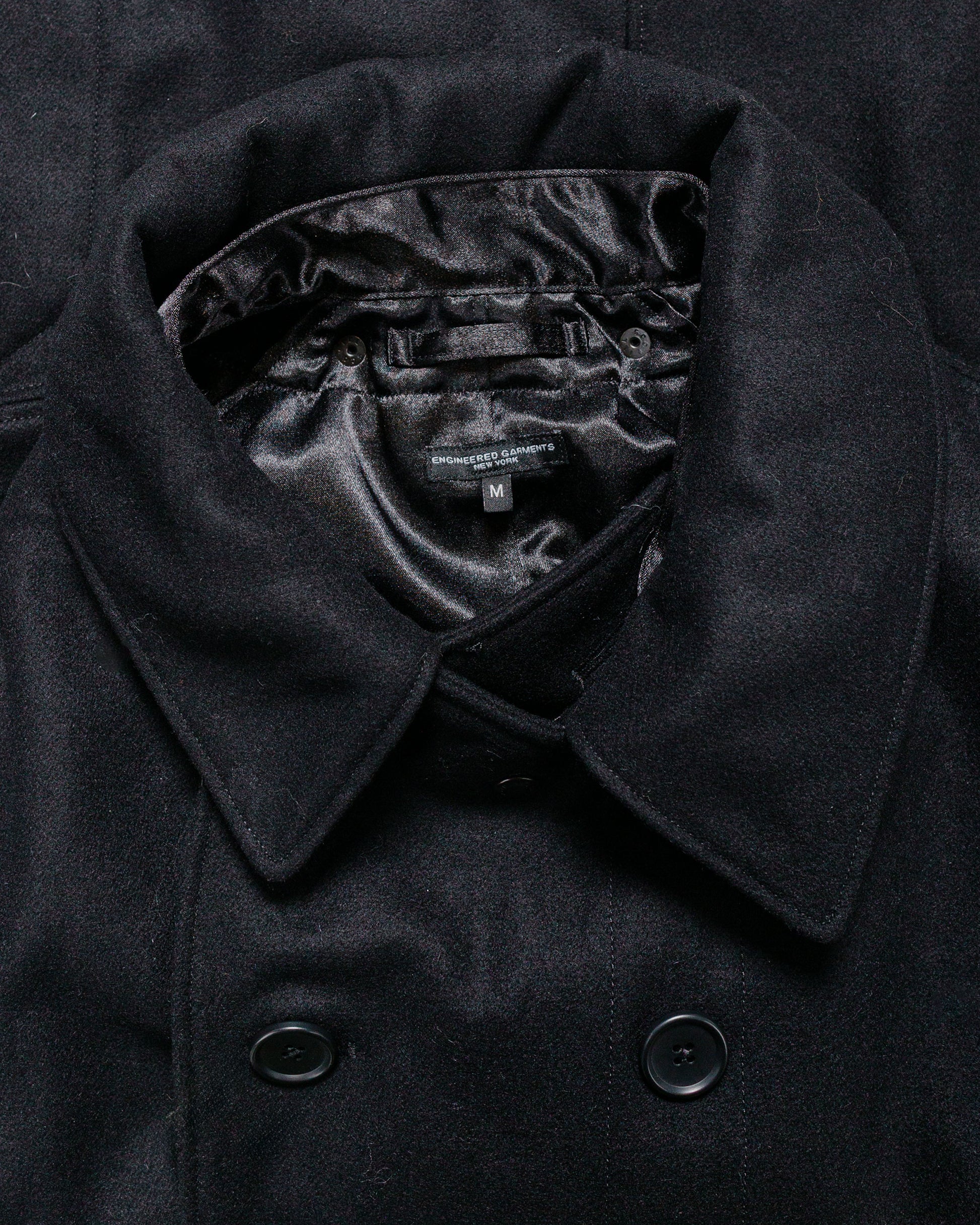 lost & found Engineered Garments Engineered Garments Fireman Jacket Black 24oz Wool Melton