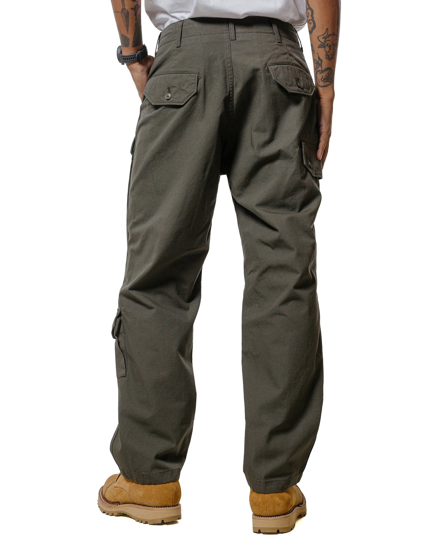 lost & found Engineered Garments Engineered Garments Flight Pant Olive Heavyweight Cotton Ripstop