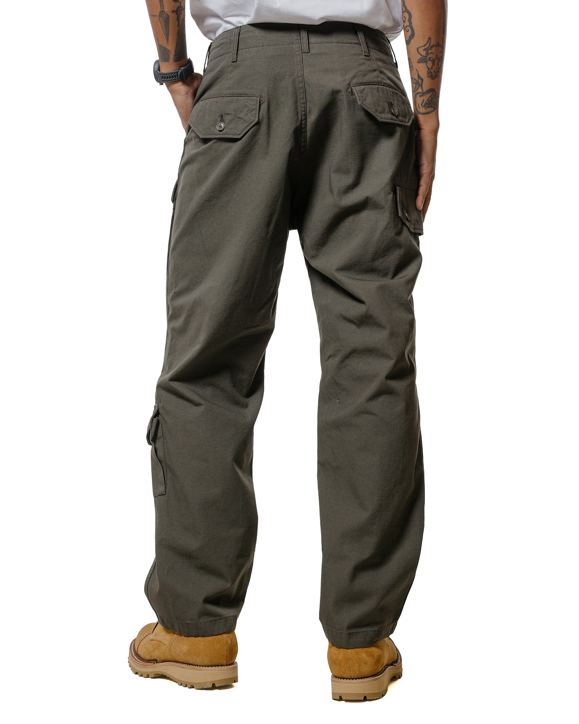 lost & found Engineered Garments Engineered Garments Flight Pant Olive Heavyweight Cotton Ripstop