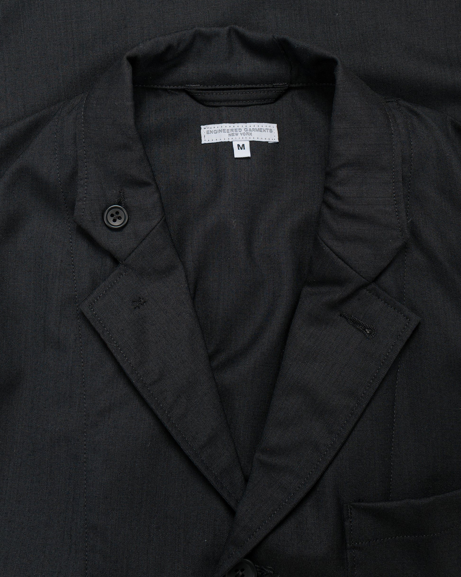 lost & found Engineered Garments Engineered Garments Loiter Jacket Black Tropical Wool