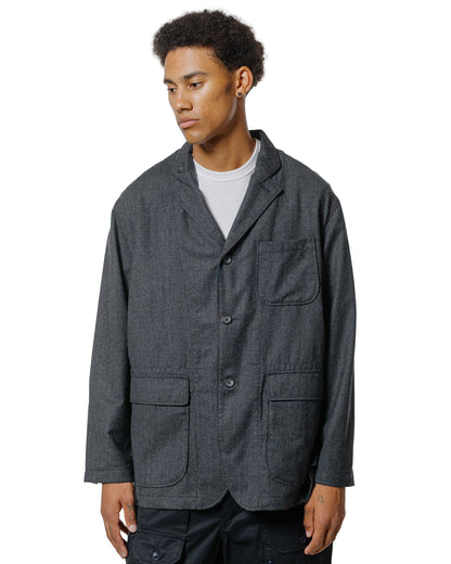 lost & found Engineered Garments Engineered Garments Loiter Jacket Charcoal High Count Worsted Wool