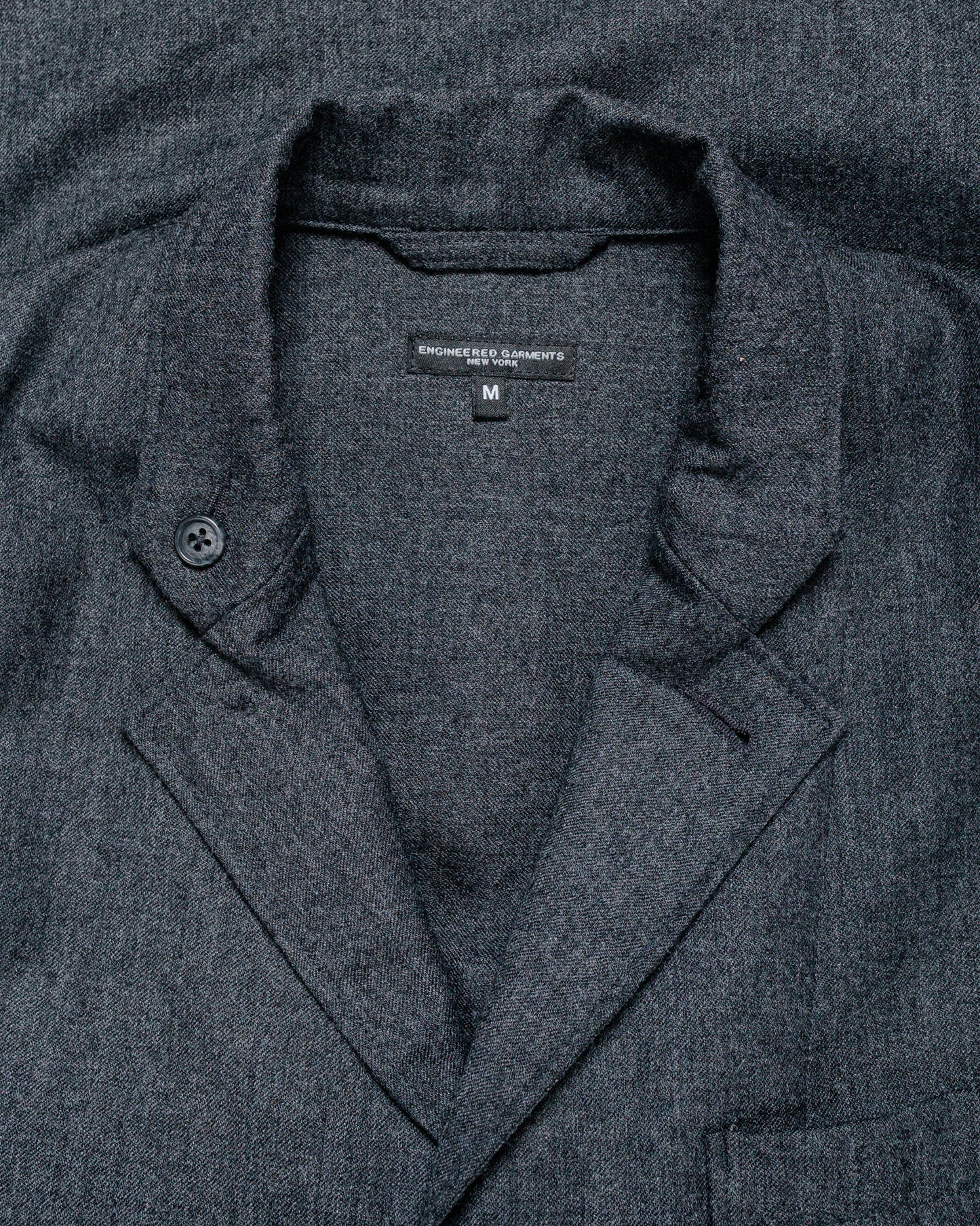 lost & found Engineered Garments Engineered Garments Loiter Jacket Charcoal High Count Worsted Wool