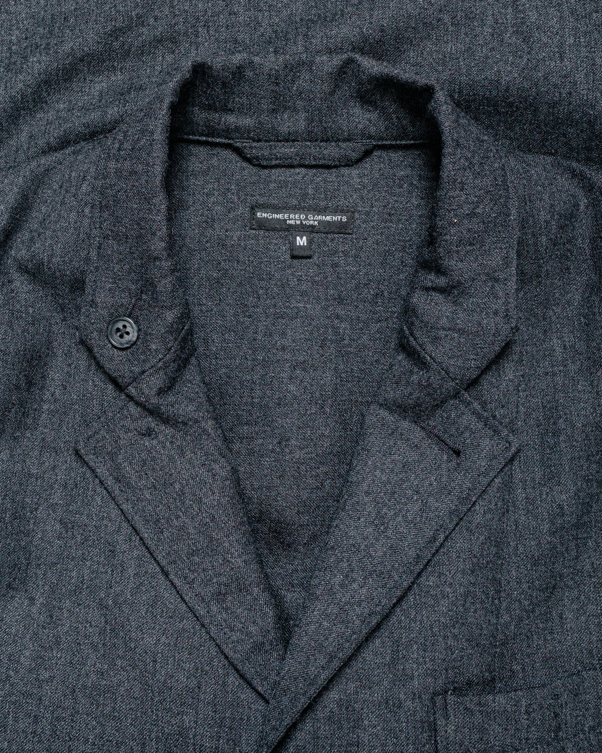 lost & found Engineered Garments Engineered Garments Loiter Jacket Charcoal High Count Worsted Wool