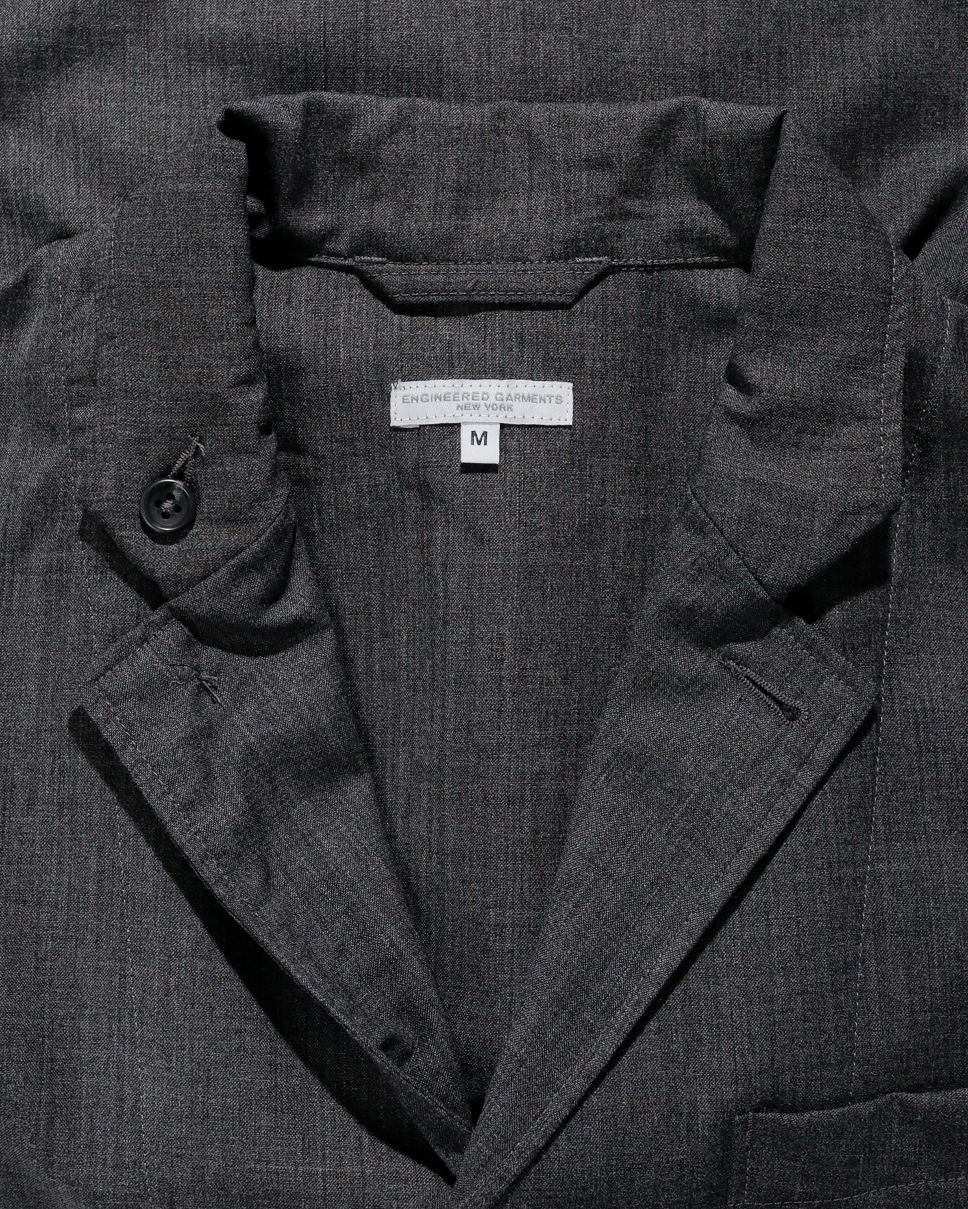 lost & found Engineered Garments Engineered Garments Loiter Jacket Charcoal Tropical Wool