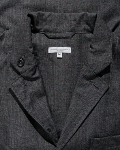 lost & found Engineered Garments Engineered Garments Loiter Jacket Charcoal Tropical Wool