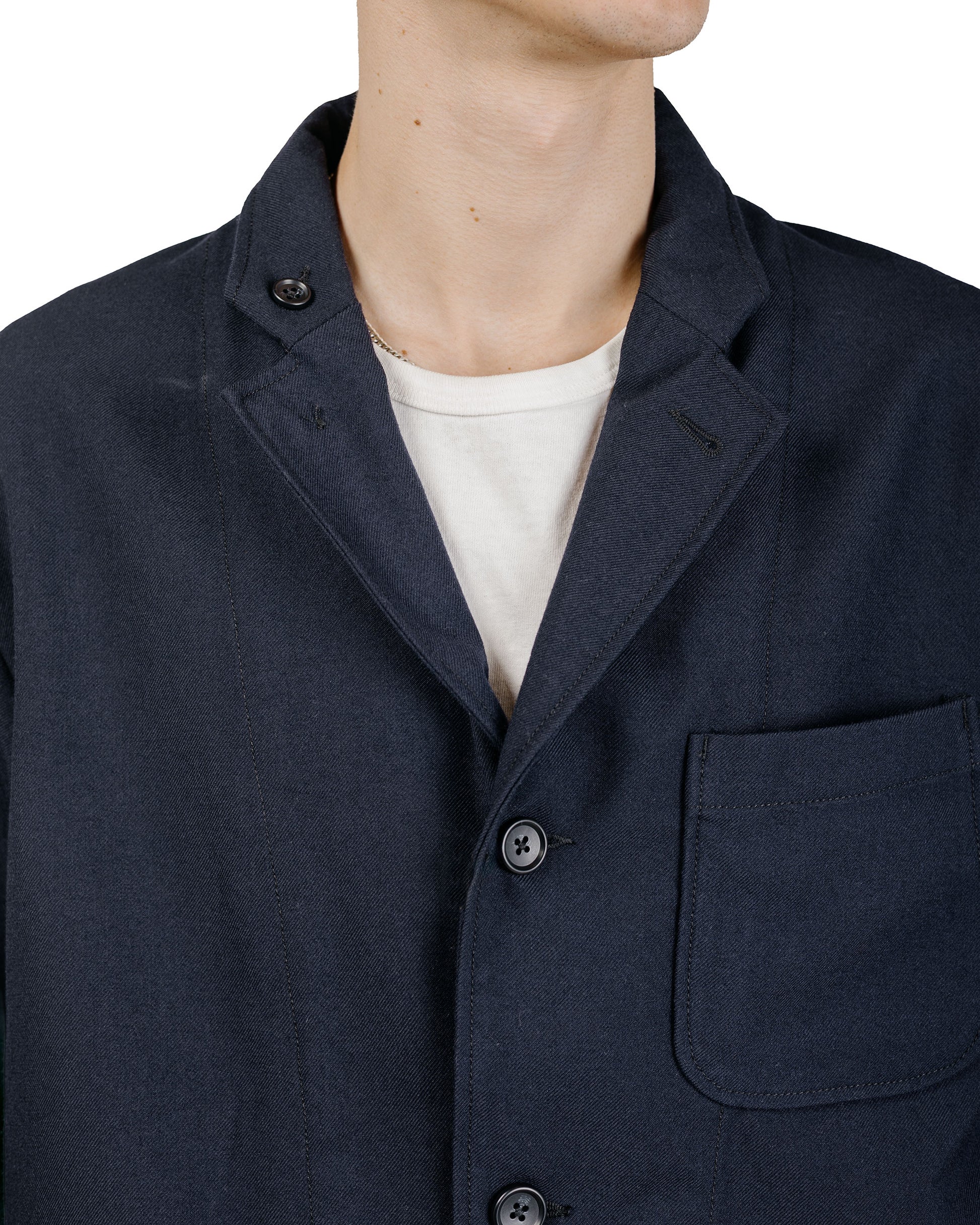 Engineered Garments Loiter Jacket Dark Navy Wool Uniform Serge