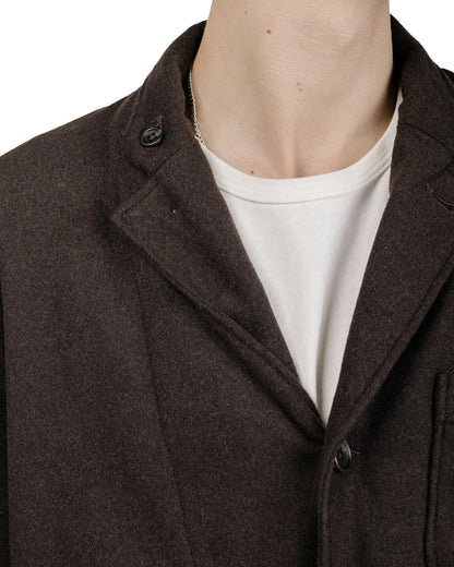 lost & found Engineered Garments Engineered Garments Loiter Jacket Dk.Brown Poly Wool Heavy Flannel