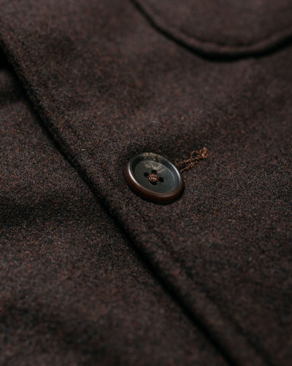 Engineered Garments Loiter Jacket Dk.Brown Poly Wool Heavy Flannel