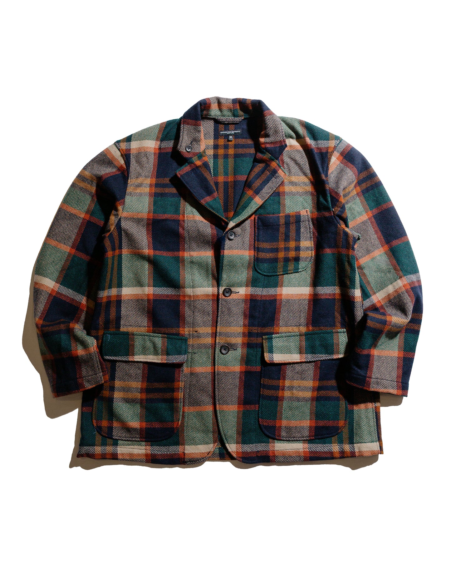 lost & found Engineered Garments Engineered Garments Loiter Jacket Navy/Brown Heavy Wool Plaid