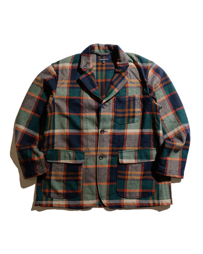 lost & found Engineered Garments Engineered Garments Loiter Jacket Navy/Brown Heavy Wool Plaid