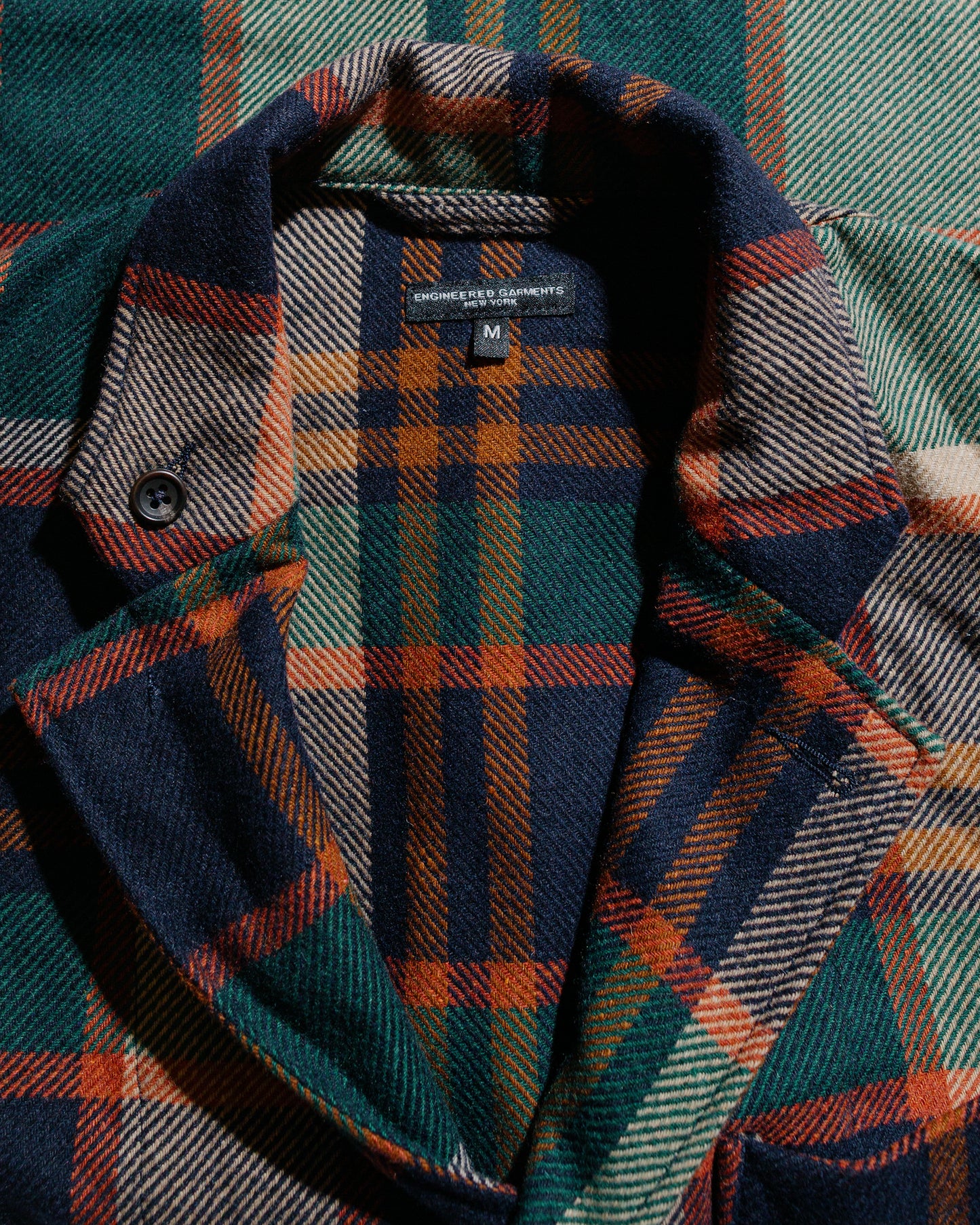 lost & found Engineered Garments Engineered Garments Loiter Jacket Navy/Brown Heavy Wool Plaid