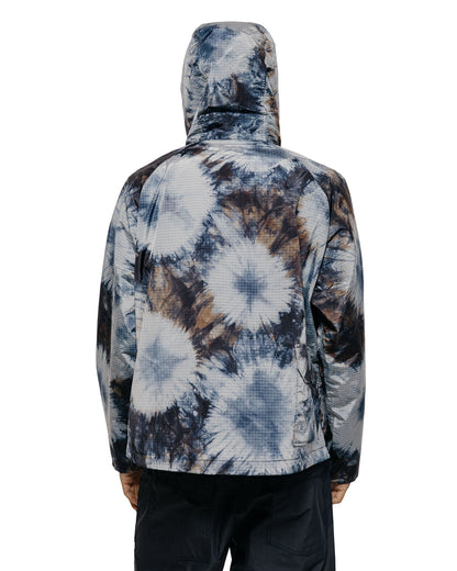 lost & found Engineered Garments Engineered Garments Lt Parka Navy Nylon Tie Dye Print Ripstop