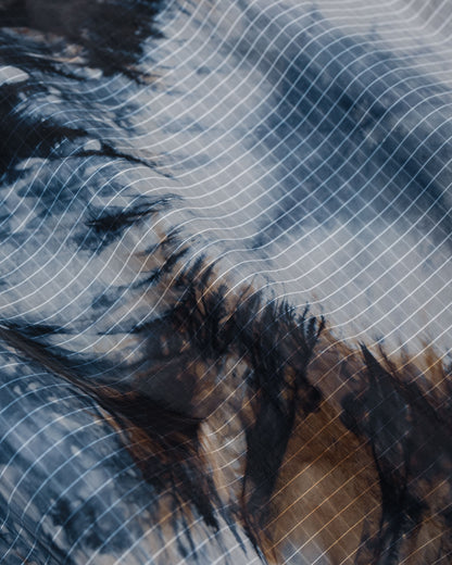 lost & found Engineered Garments Engineered Garments Lt Parka Navy Nylon Tie Dye Print Ripstop