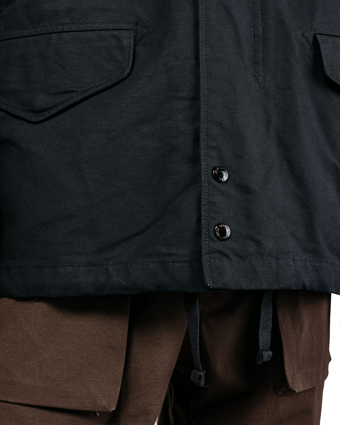 Engineered Garments M65 Field Jacket Black Cotton Double Cloth