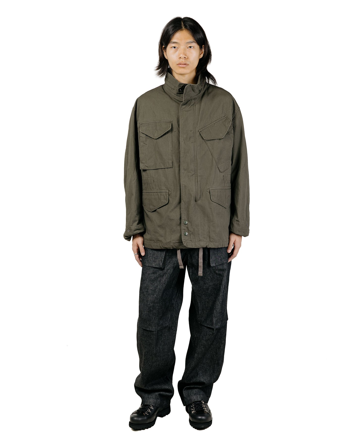 Engineered Garments M65 Field Jacket Olive Heavyweight Cotton Ripstop