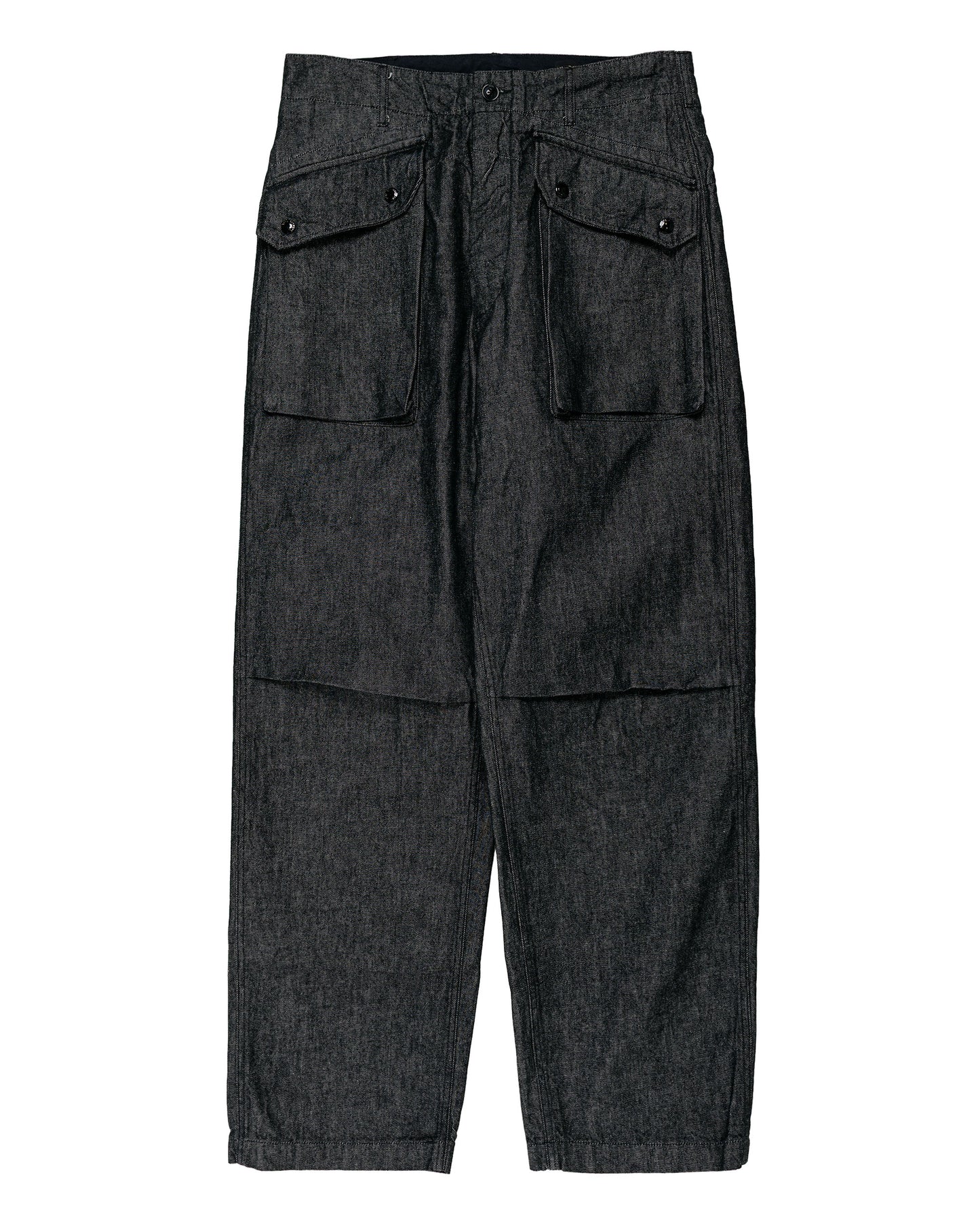 Engineered Garments Norwegian Army Pant Black Cotton Cone Denim