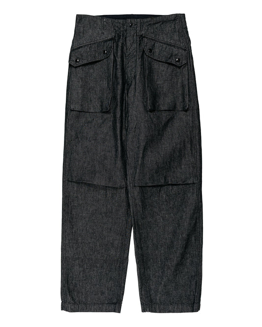 Engineered Garments Norwegian Army Pant Black Cotton Cone Denim