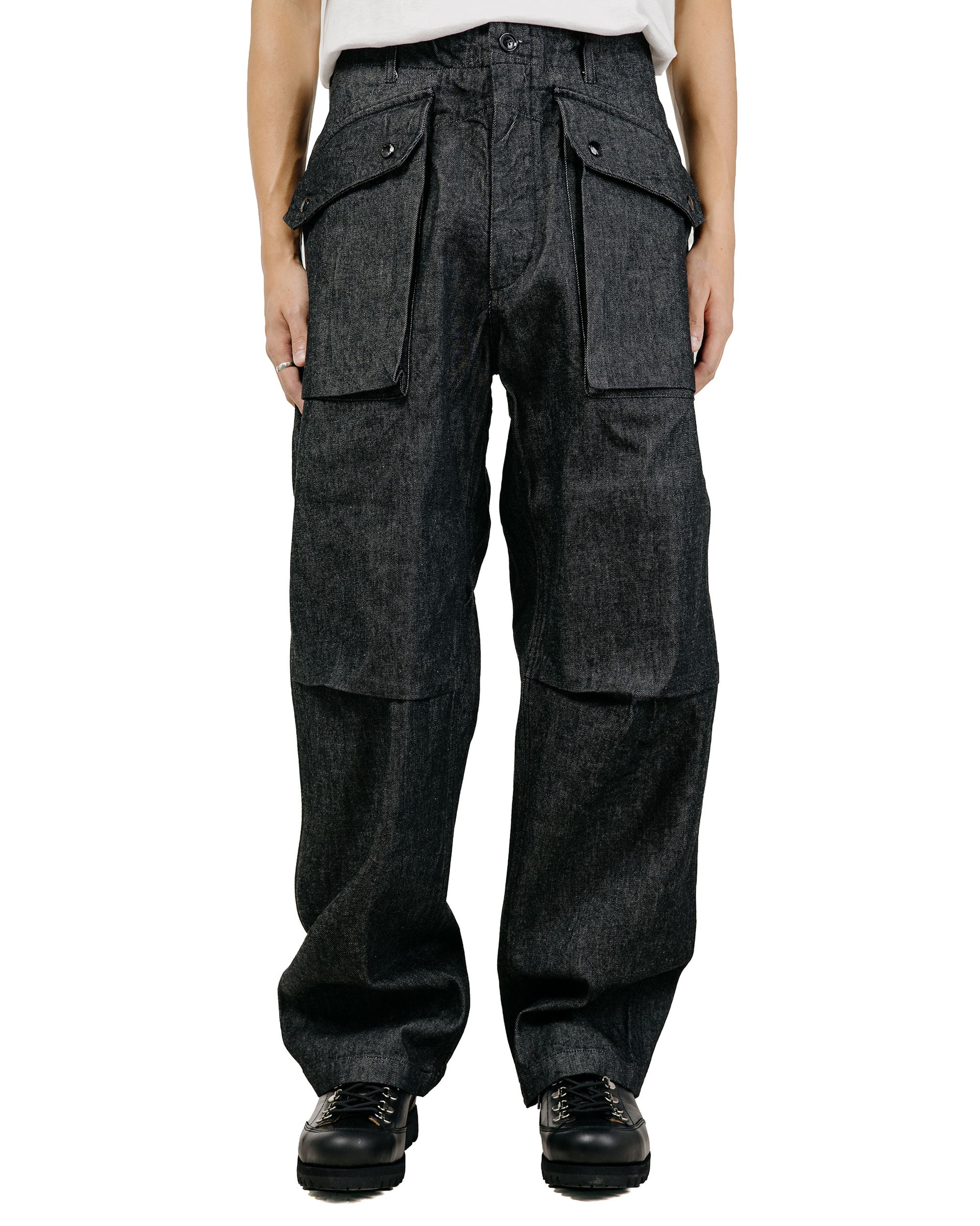 Engineered Garments Norwegian Army Pant Black Cotton Cone Denim