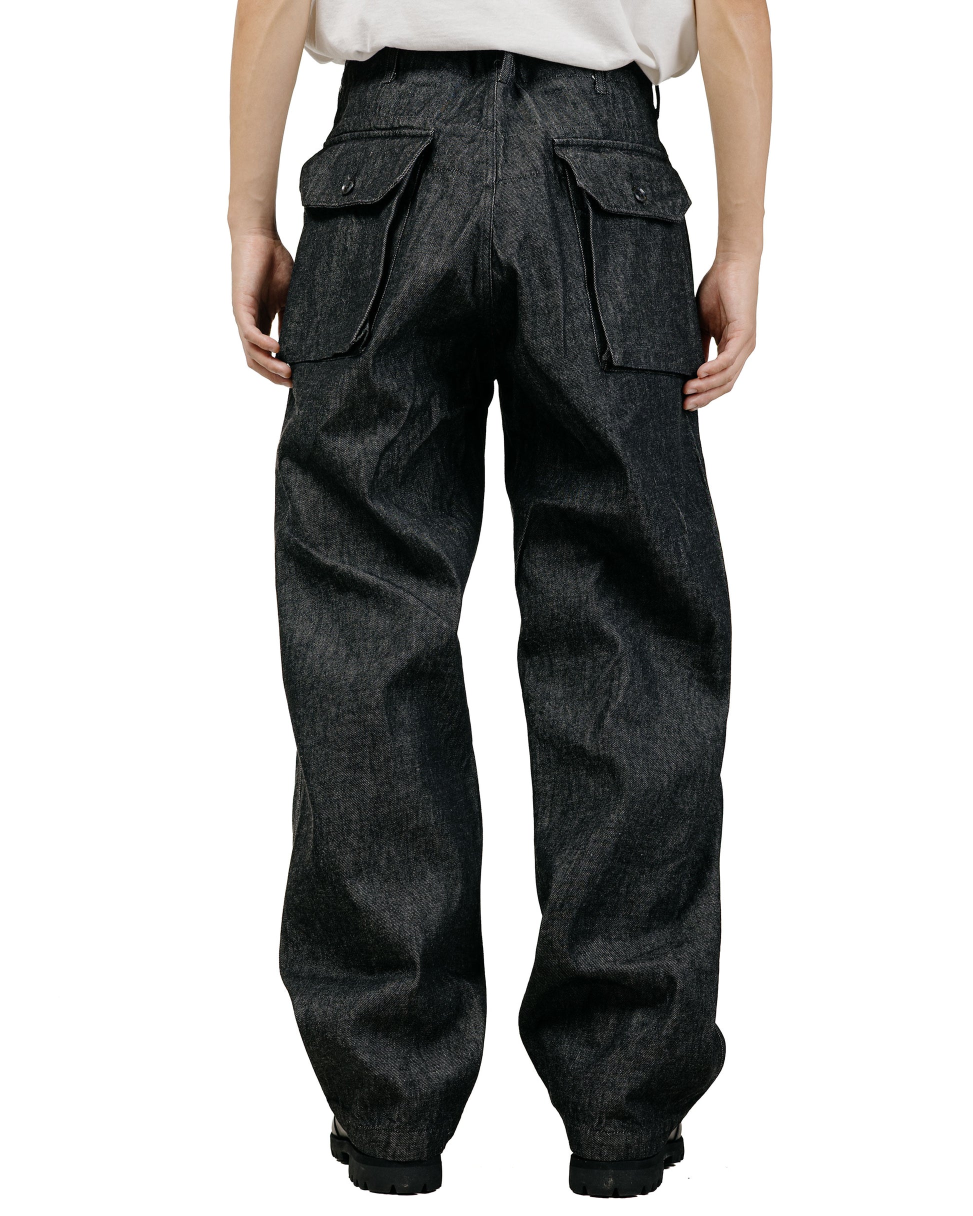 Engineered Garments Norwegian Army Pant Black Cotton Cone Denim