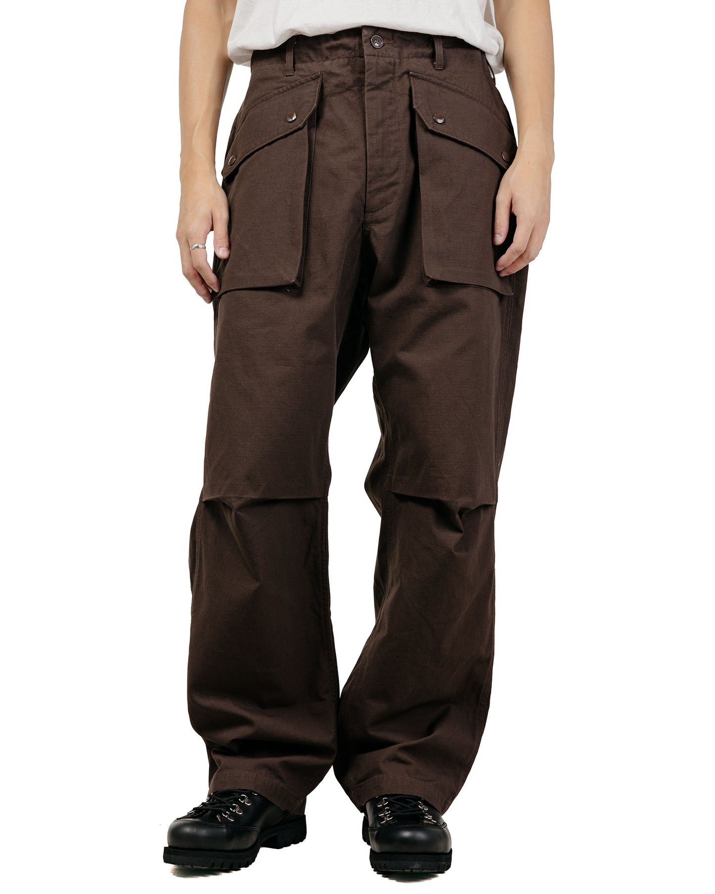 Engineered Garments Norwegian Army Pant Dark Brown Heavyweight Cotton Ripstop