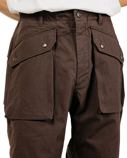 Engineered Garments Norwegian Army Pant Dark Brown Heavyweight Cotton Ripstop