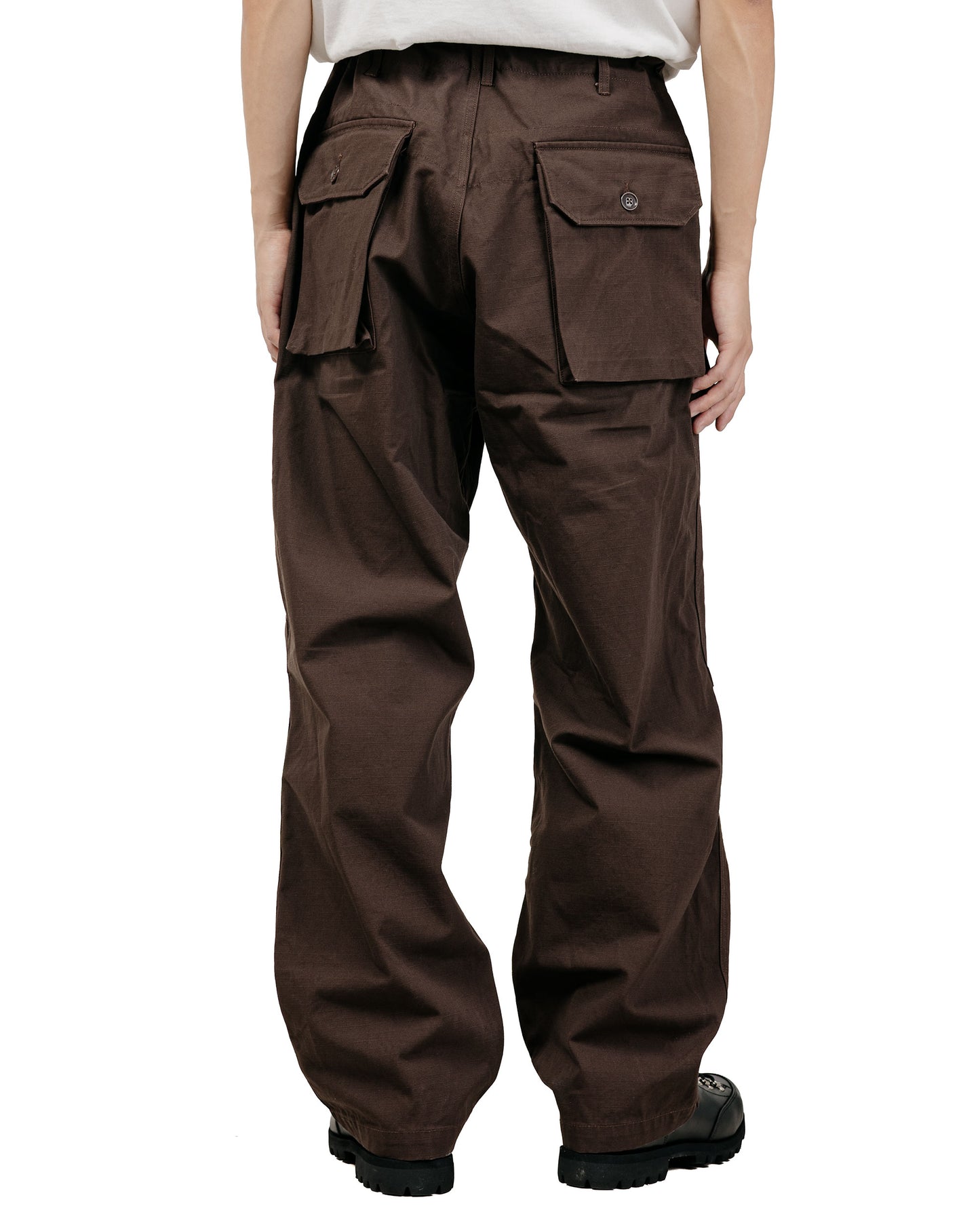 Engineered Garments Norwegian Army Pant Dark Brown Heavyweight Cotton Ripstop
