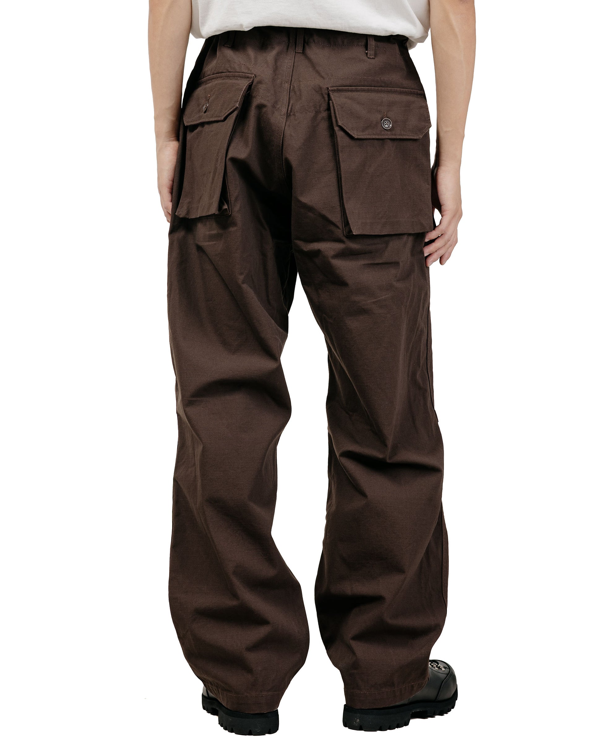 Engineered Garments Norwegian Army Pant Dark Brown Heavyweight Cotton Ripstop