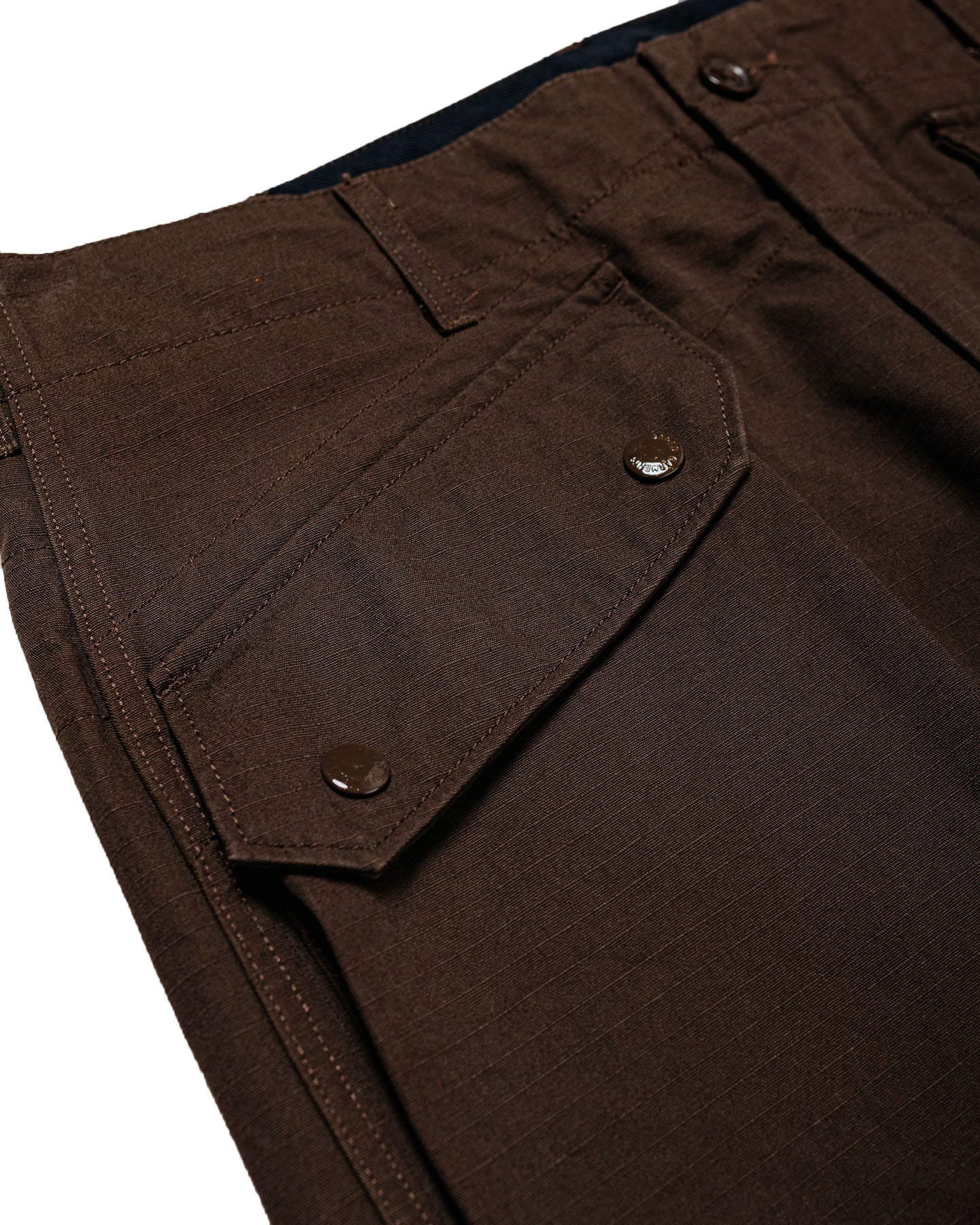 Engineered Garments Norwegian Army Pant Dark Brown Heavyweight Cotton Ripstop