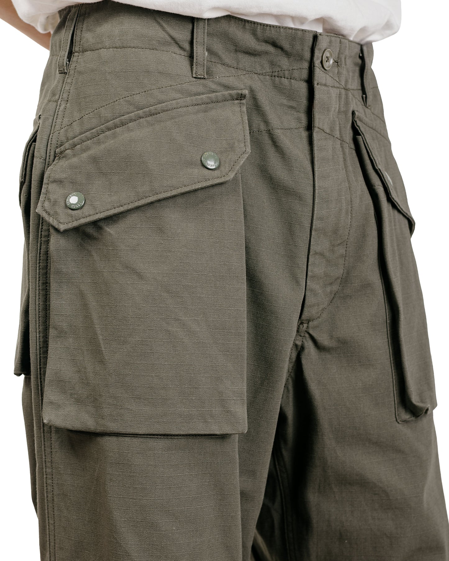 Engineered Garments Norwegian Army Pant Olive Heavyweight Cotton Ripstop