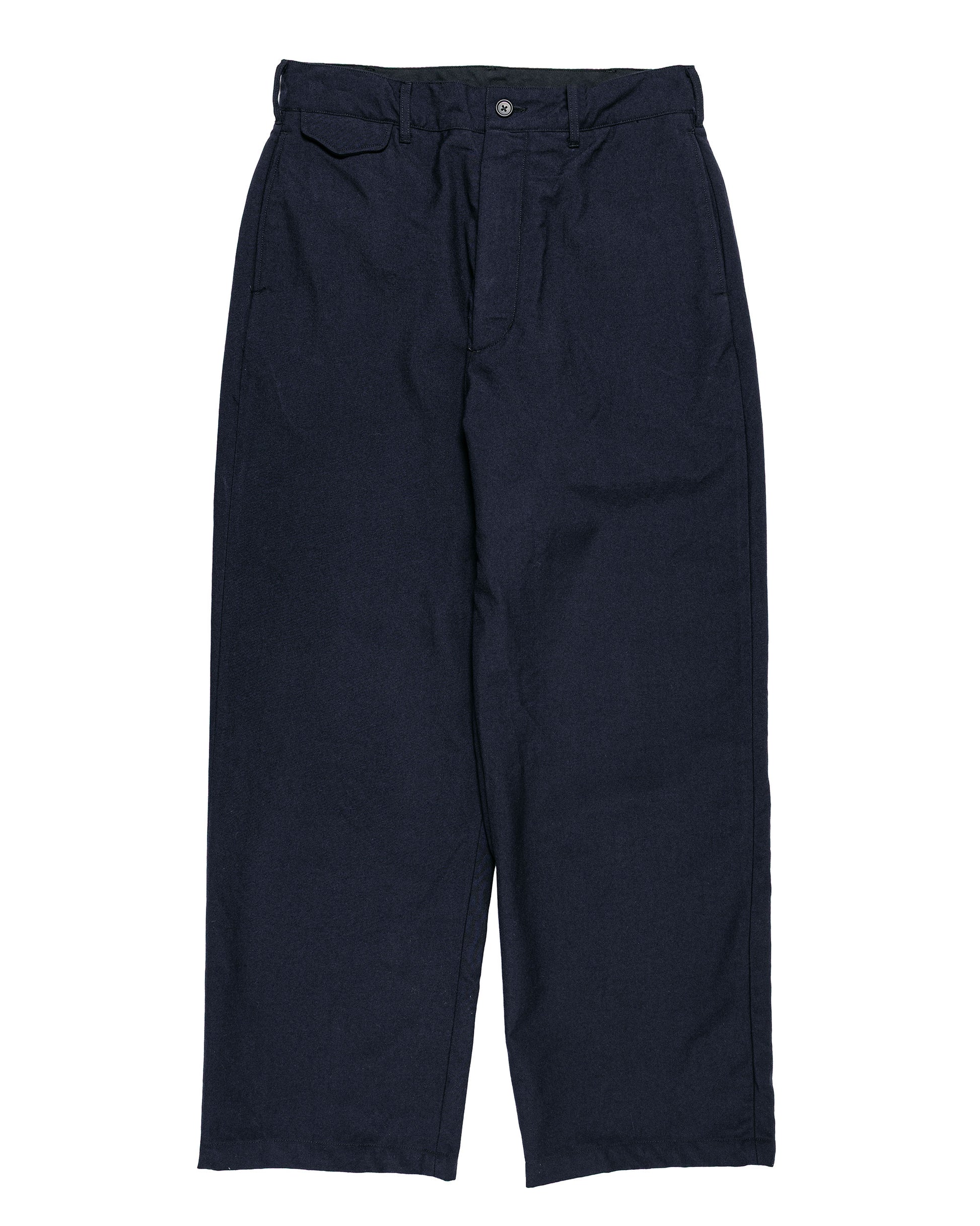 Engineered Garments Officer Pant Dark Navy Wool Uniform Serge
