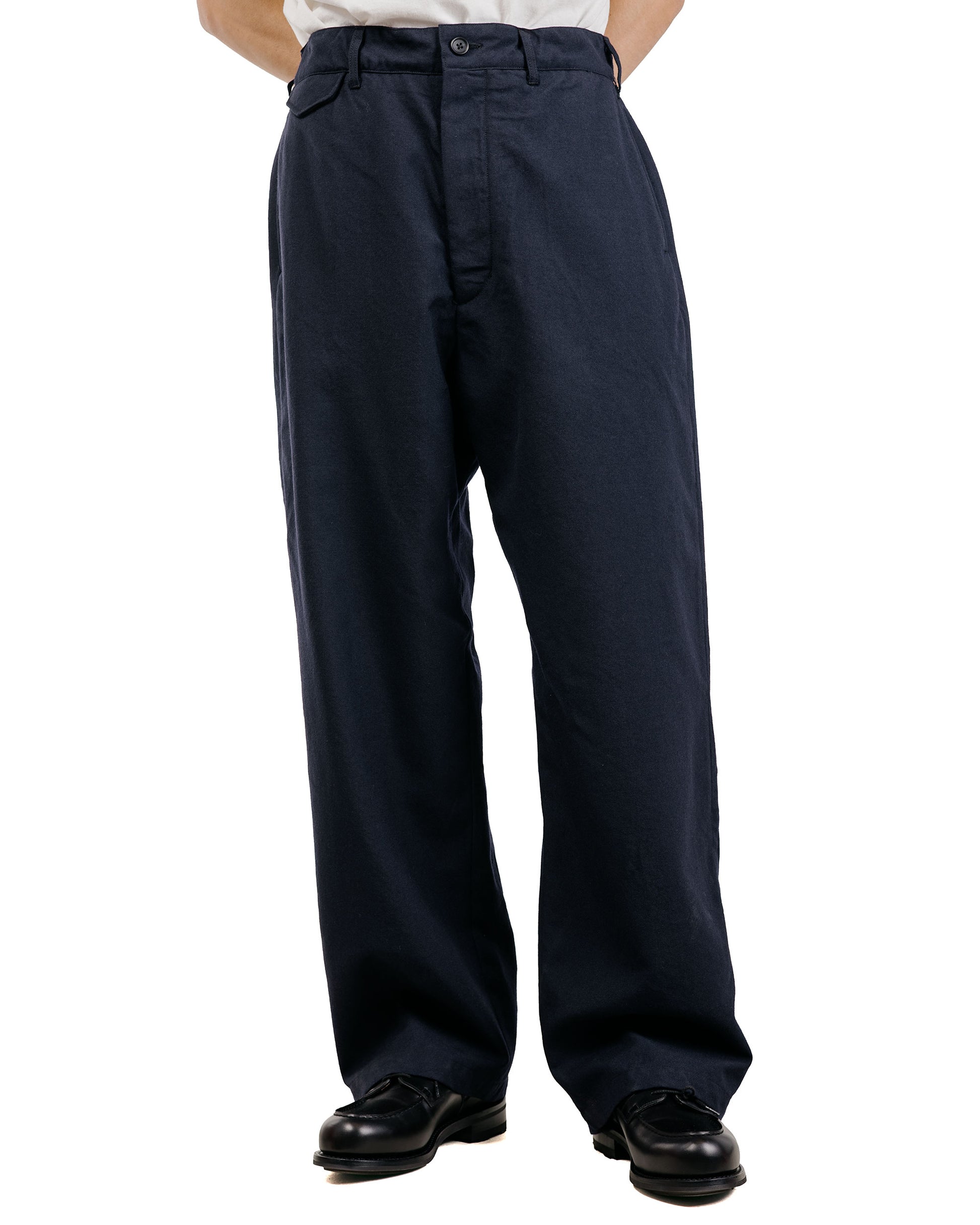 lost & found Engineered Garments Engineered Garments Officer Pant Dark Navy Wool Uniform Serge