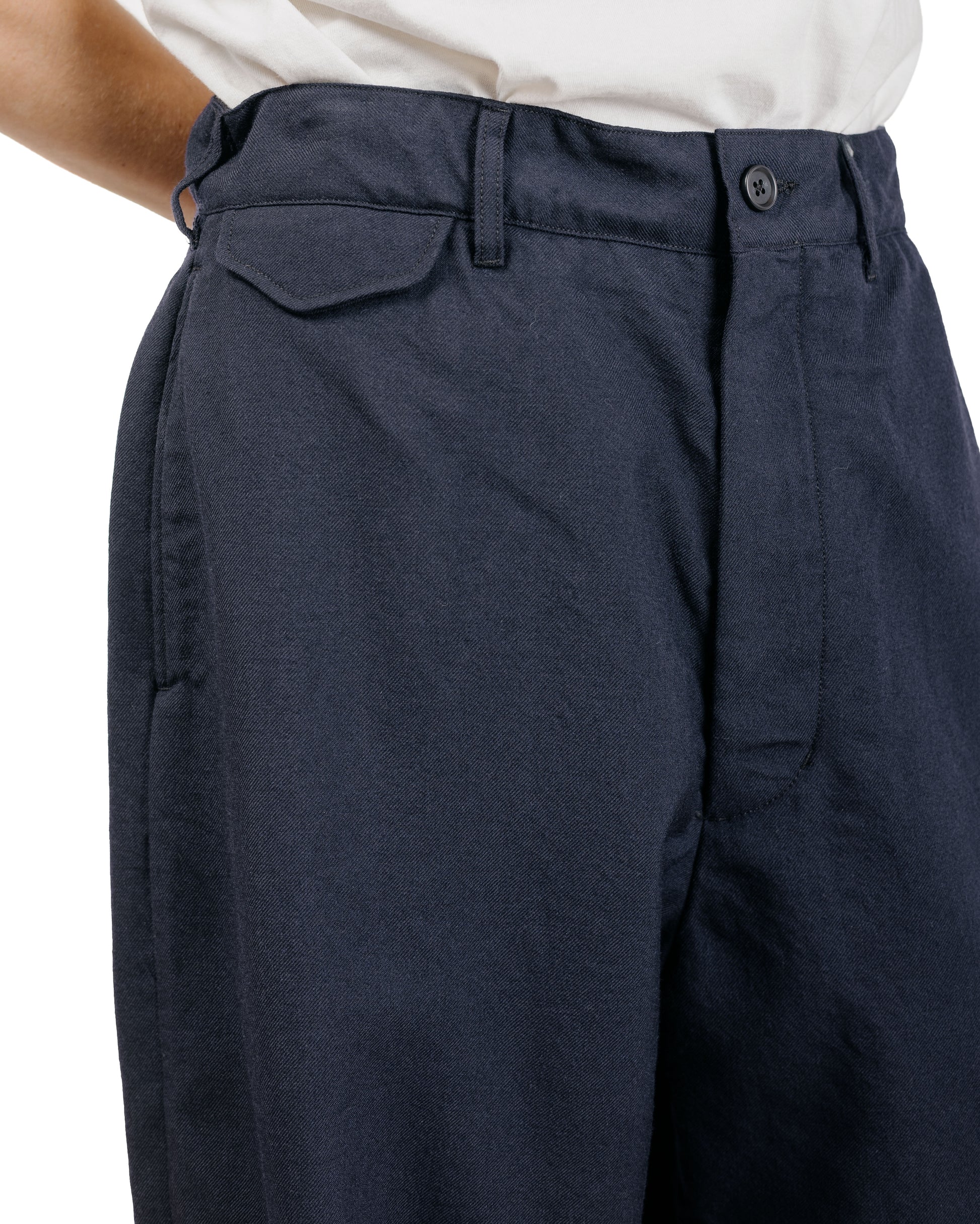lost & found Engineered Garments Engineered Garments Officer Pant Dark Navy Wool Uniform Serge