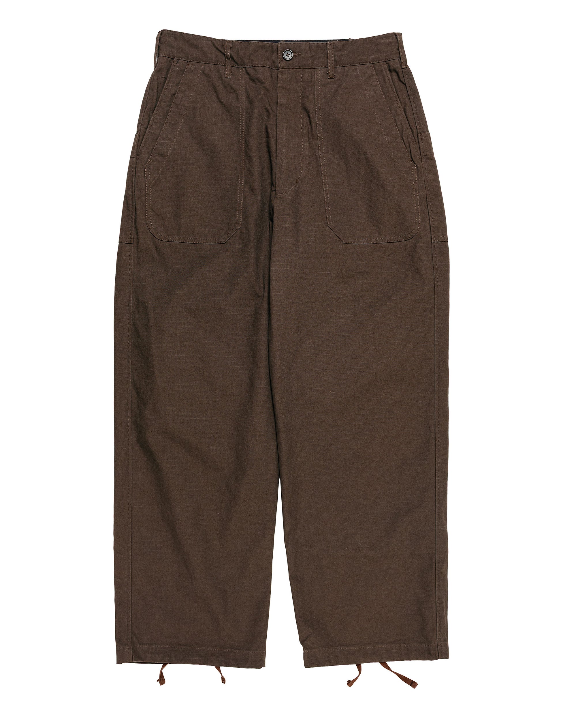Engineered Garments Security Pant DK. Brown Heavyweight Cotton Ripstop