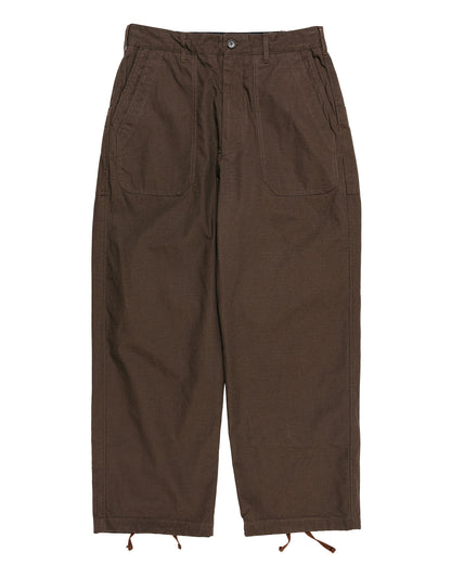 Engineered Garments Security Pant DK. Brown Heavyweight Cotton Ripstop