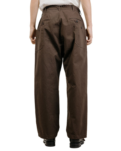 Engineered Garments Security Pant DK. Brown Heavyweight Cotton Ripstop