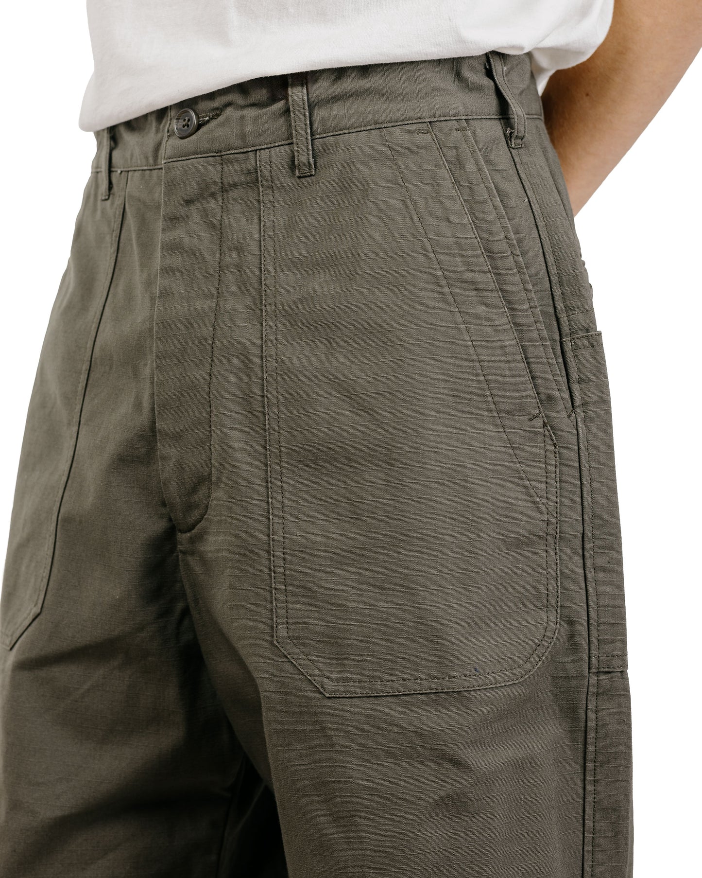 lost & found Engineered Garments Engineered Garments Security Pant Olive Heavyweight Cotton Ripstop