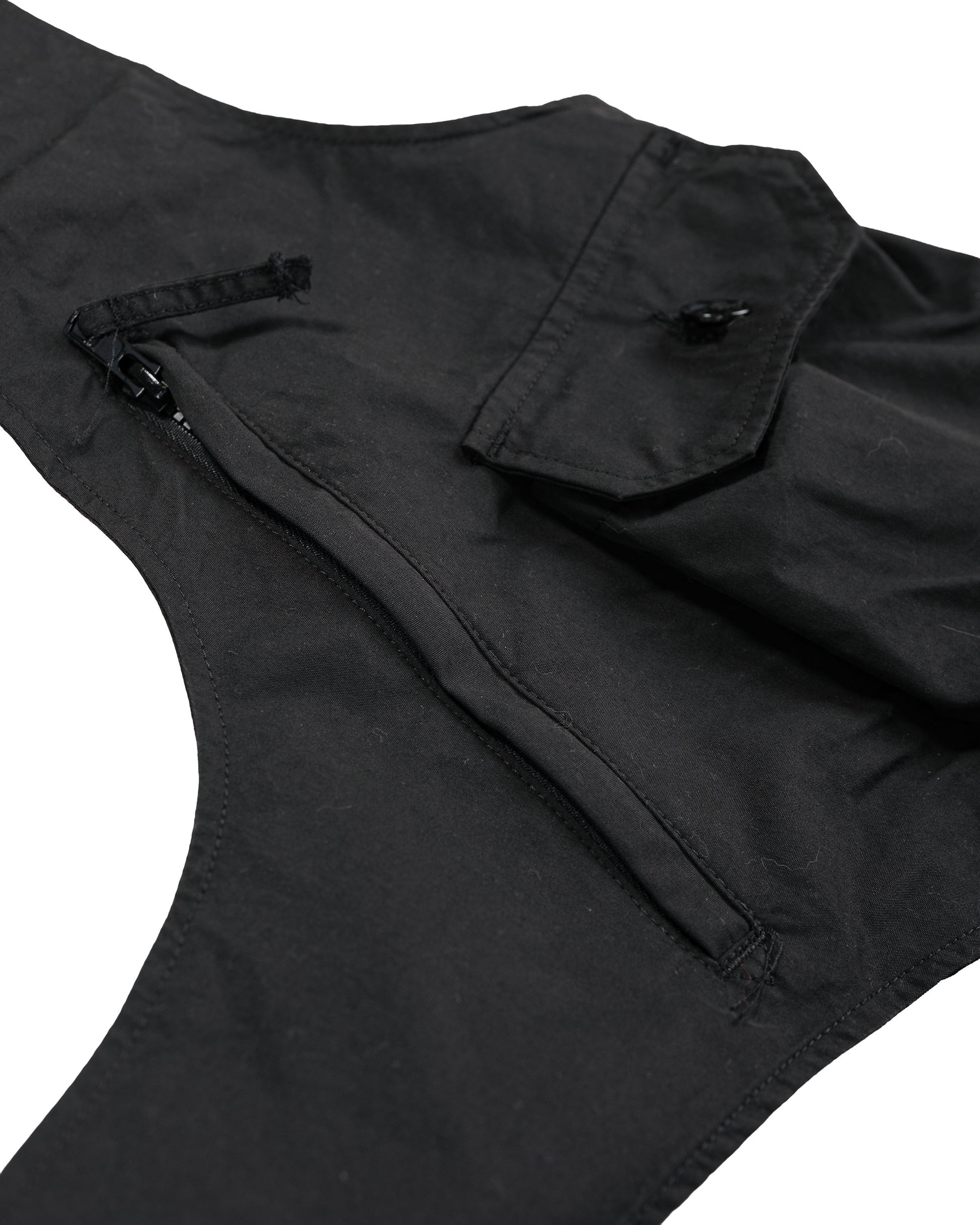 lost & found Engineered Garments Engineered Garments Shoulder Vest Black Lt.Weight Nyco Poplin