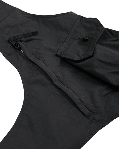 lost & found Engineered Garments Engineered Garments Shoulder Vest Black Lt.Weight Nyco Poplin