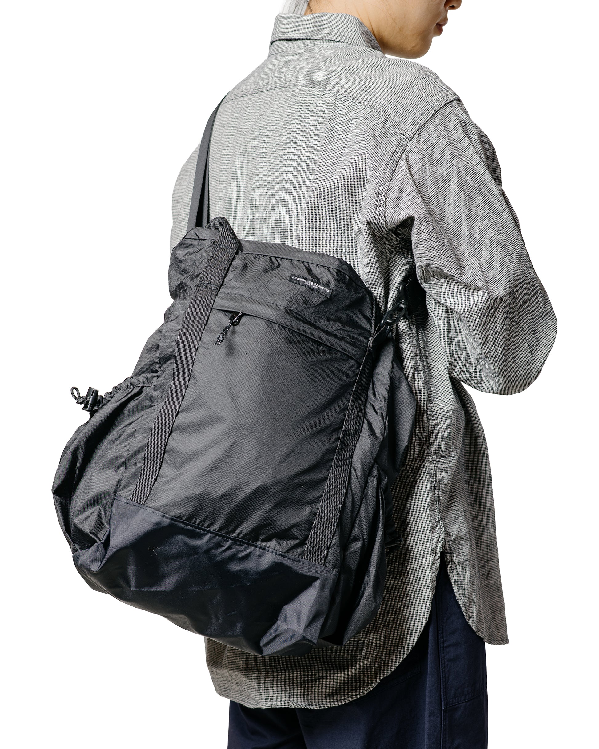 lost & found Engineered Garments Engineered Garments UL 3 Way Bag Black Nylon Micro Ripstop
