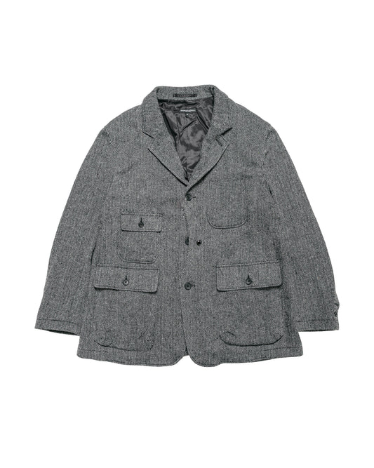 Engineered Garments Upland Jacket Grey Poly Wool Herringbone