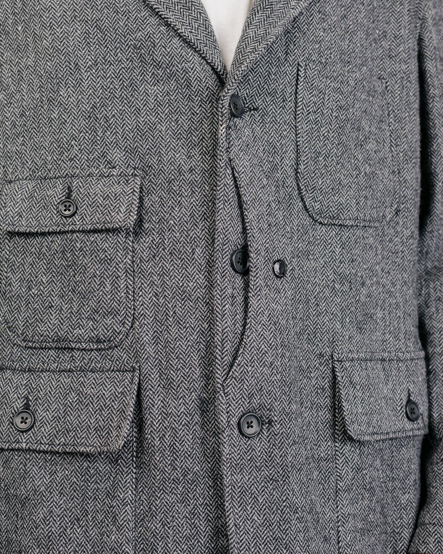 lost & found Engineered Garments Engineered Garments Upland Jacket Grey Poly Wool Herringbone