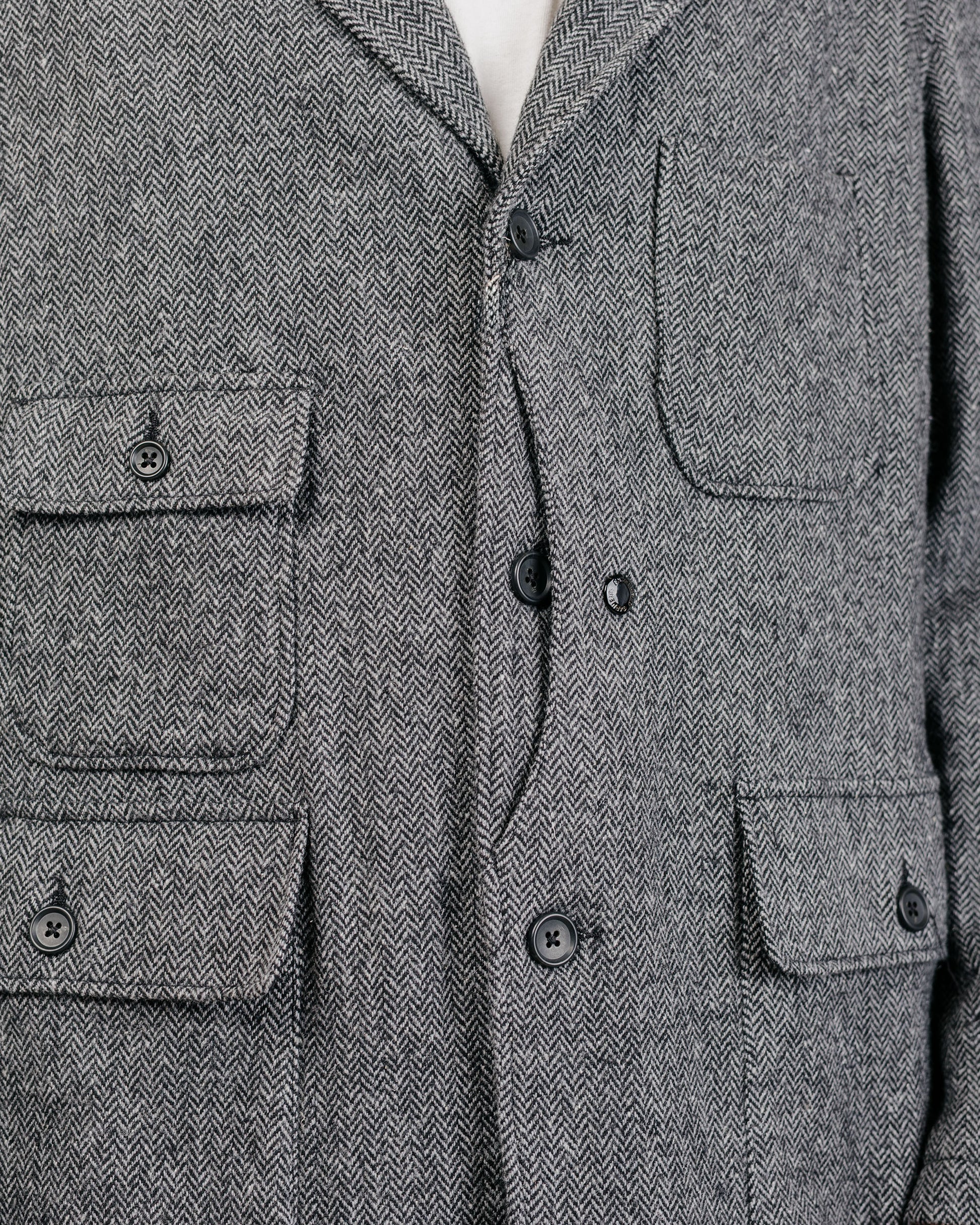 lost & found Engineered Garments Engineered Garments Upland Jacket Grey Poly Wool Herringbone
