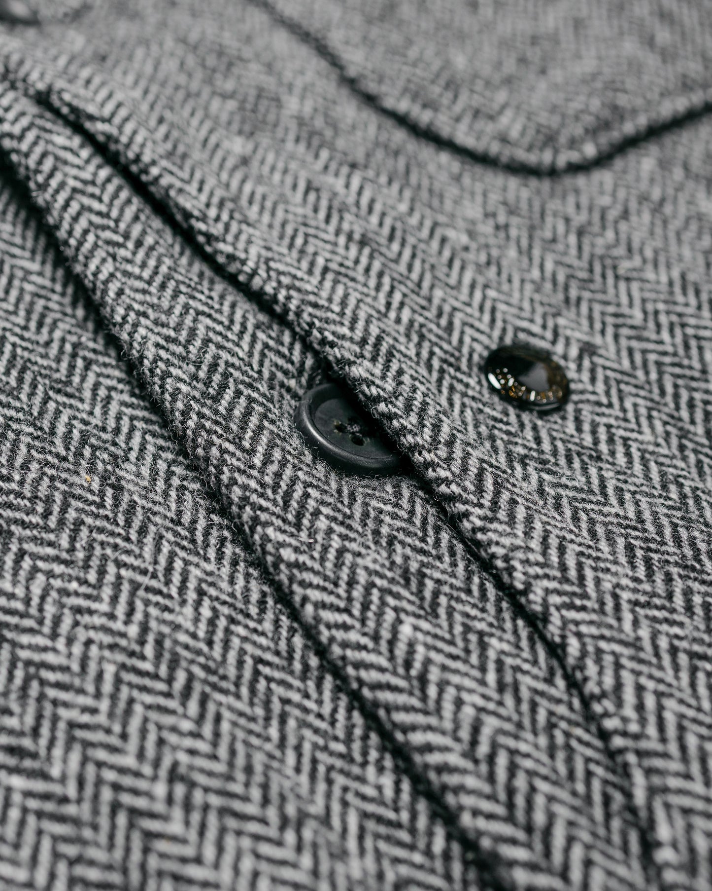 Engineered Garments Upland Jacket Grey Poly Wool Herringbone