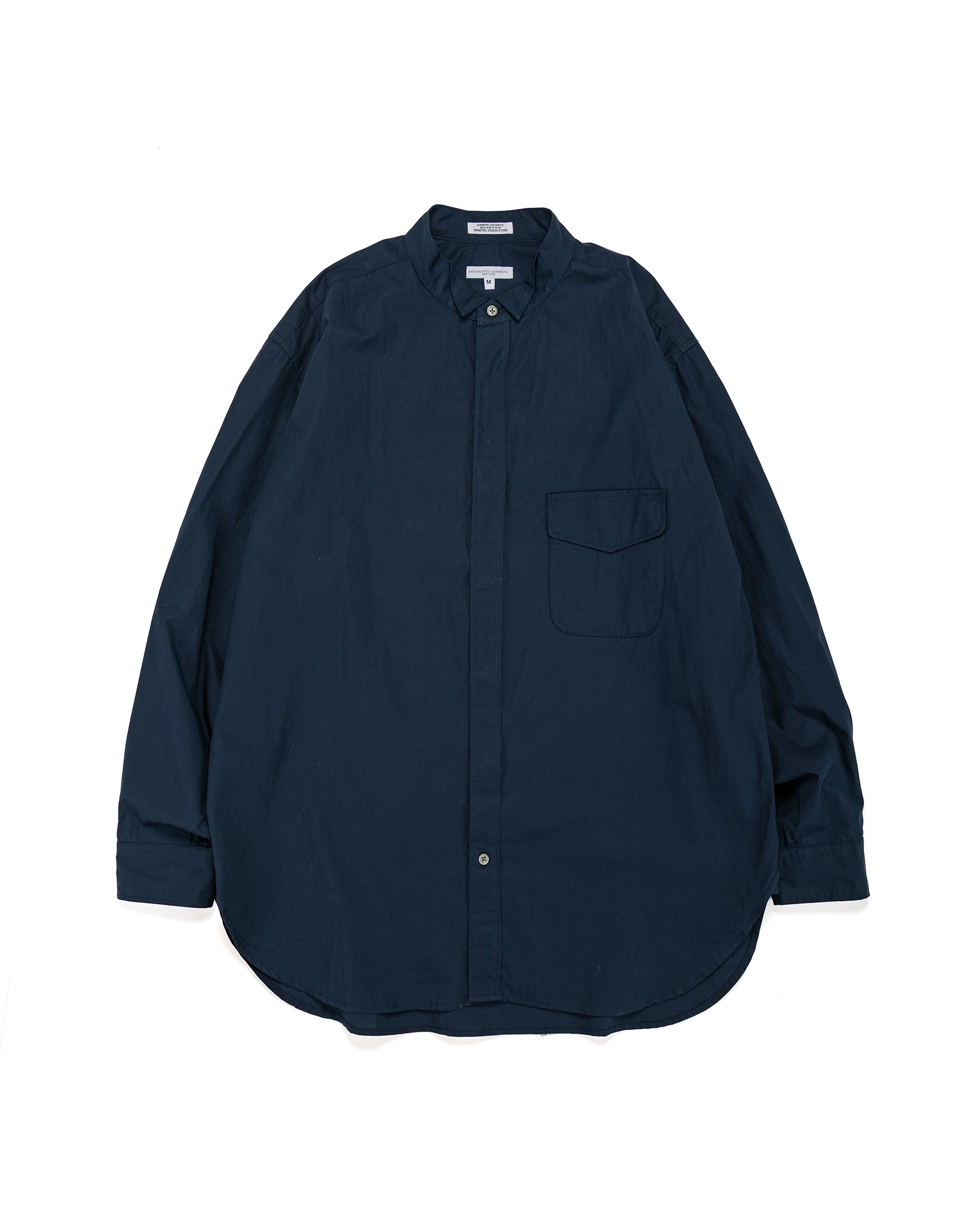 lost & found Engineered Garments Engineered Garments Wing Collar Shirt Dark Navy Cotton Broadcloth