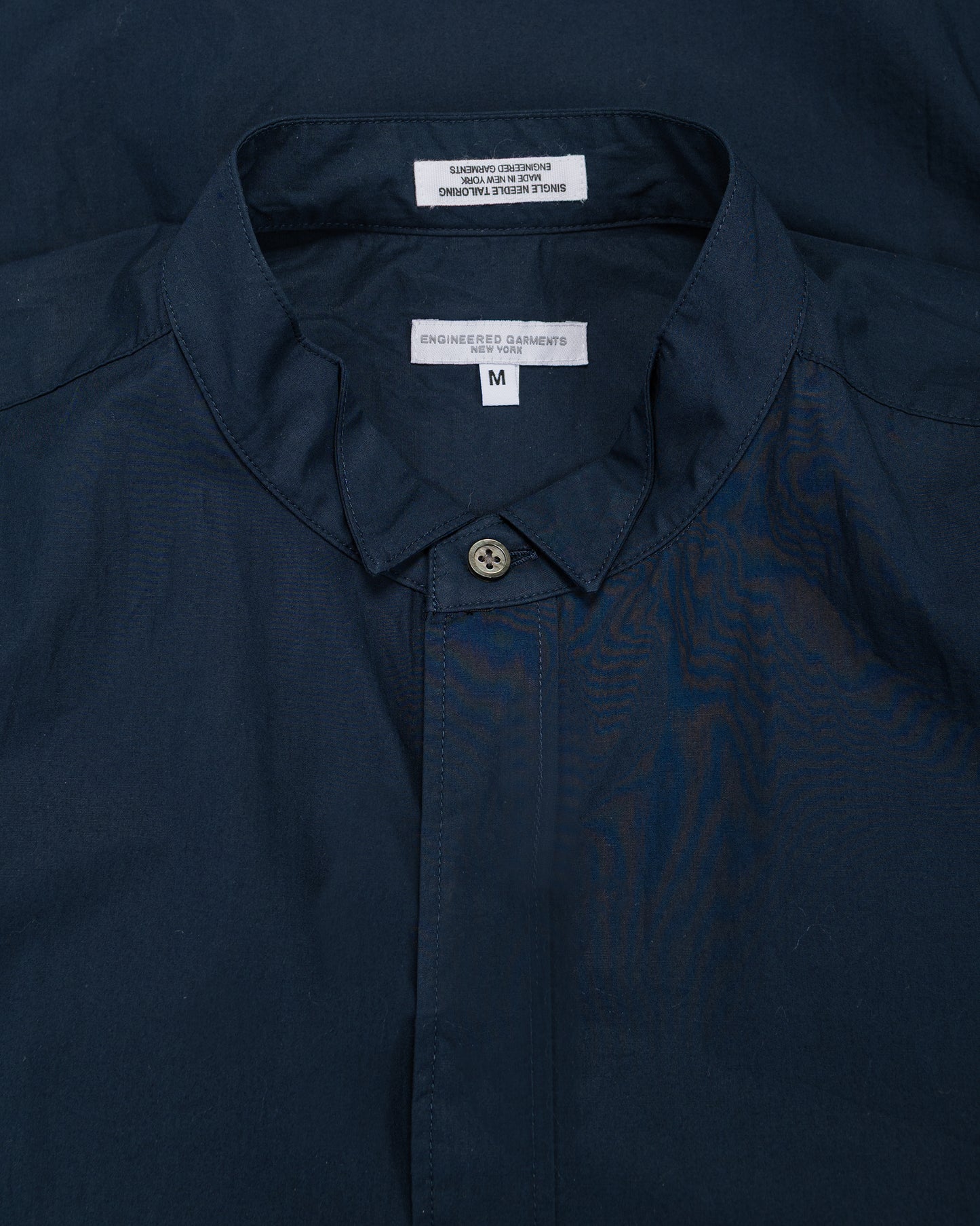 lost & found Engineered Garments Engineered Garments Wing Collar Shirt Dark Navy Cotton Broadcloth
